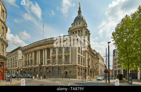 LONDON CITY OF LONDON OLD BAILEY CORTE PENALE IN Newgate Street Foto Stock