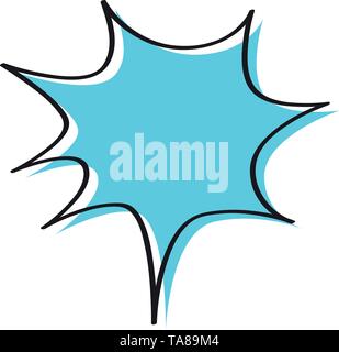 Isolato di fumetti colorati chat di bolle Illustrazione Vettoriale