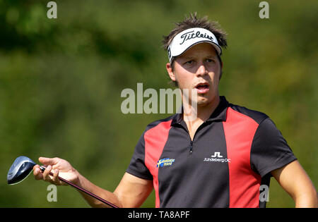 Gut LŠrchenhof in Pulheim vicino a Colonia, Germania 19.9.2003, Golf: tedesco Linde Masters --- Fredrik Jacobson (SWE) Foto Stock