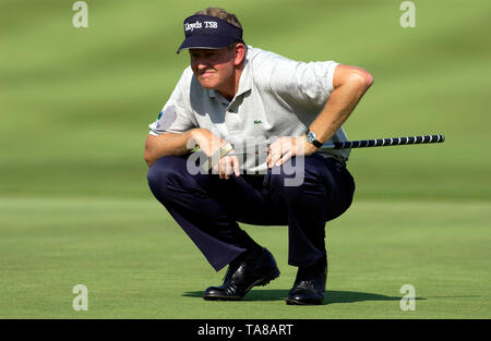 Gut LŠrchenhof in Pulheim vicino a Colonia, Germania 19.9.2003, Golf: tedesco Linde Masters --- Colin Montgomerie (SCO) Foto Stock