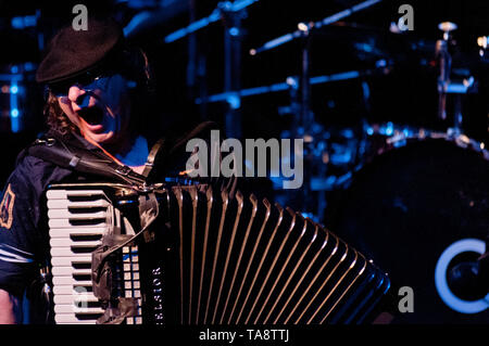 Il fisarmonicista Sasha Kazatchkoff, da Gogol Berdello Foto Stock