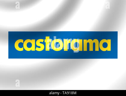 Il logo di Castorama Foto Stock