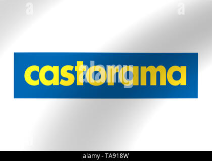 Il logo di Castorama Foto Stock