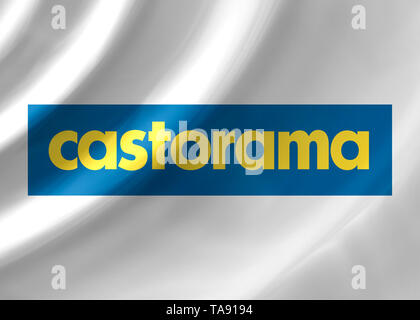 Il logo di Castorama Foto Stock