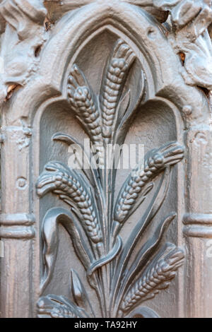 Colonnello Short's Villa Cornstalk recinto del 1800 su Fourth Street nel Distretto dei Giardini di New Orleans, Louisiana, Stati Uniti d'America. Foto Stock