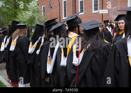 I laureati da Smith College a Northampton, Massachusetts. Foto Stock