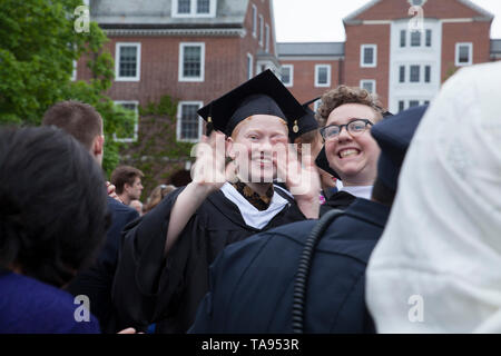 I laureati da Smith College a Northampton, Massachusetts. Foto Stock