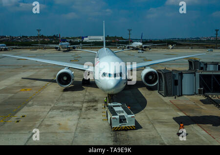 SAO PAULO ,BRASILE ;16 settembre 2018 ; l'Aeroporto Internazionale di Guarulhos, Sao Paulo in Brasile Foto Stock