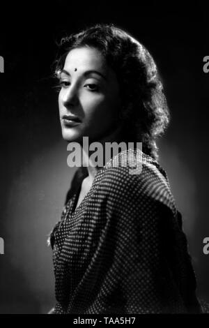 Nargis Dutt, attrice indiana bollywood, India, Asia, 1950 Foto Stock