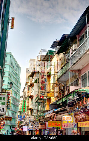 Vecchie pietre miliari di Macau Foto Stock