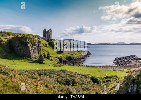 Castello Gylen, Kererra, Oban Foto Stock