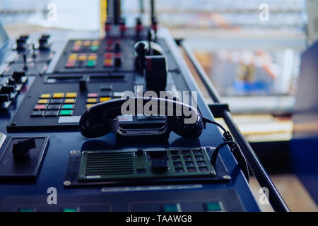 Ponte attrezzatura navale di offshore Nave dp Foto Stock