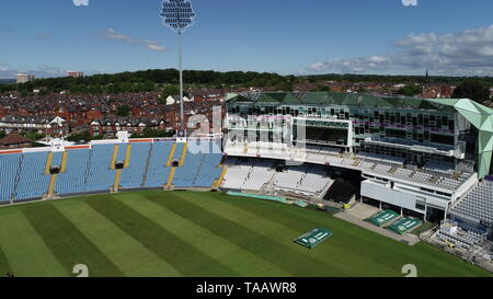 Una vista aerea del campo da cricket Headingley, Leeds. Foto Stock