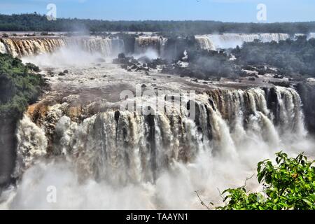 Iguazu Falls National Park in Brasile e Argentina. Sud America la natura. Foto Stock
