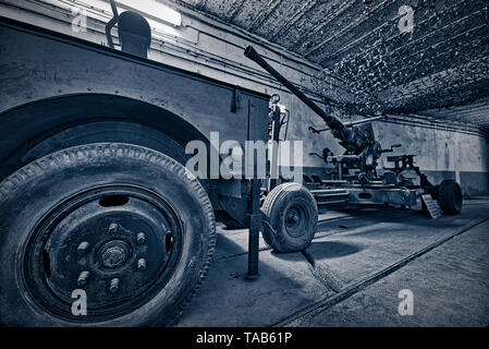 La linea Maginot, Ligne Maginot-Four un Chaux (Alsace-France) Guerra Mondiale Storia Foto Stock
