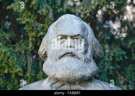 Karl Marx del monumento, Strausberger posto, Friedrich di grove, Berlino, Germania, Karl-Marx-Denkmal, Strausberger Platz, Friedrichshain, Deutschland Foto Stock