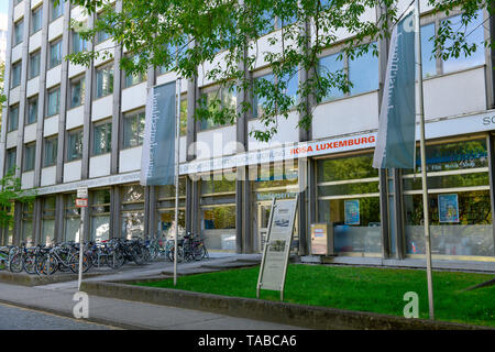 Redazione e pubblicazione di nuove società Germania, Franz Mehring posto, Friedrich di grove, Berlino, Germania, Redaktion und Verlag Neues Deutschland, F Foto Stock