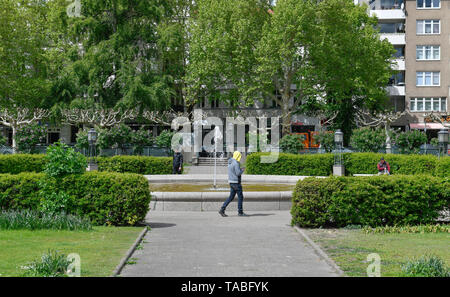 Posizionare Mierendorff, Charlottenburg di Berlino, Germania, Mierendorffplatz, Deutschland Foto Stock