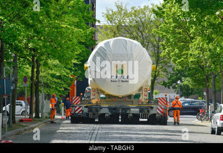 Trasporto, Siemens AG di turbine a gas, Berlichingenstrasse, Moabit, medio, Berlino, Germania, Siemens AG Gasturbinen, Berlichingenstraße, Mitte, Deutschla Foto Stock