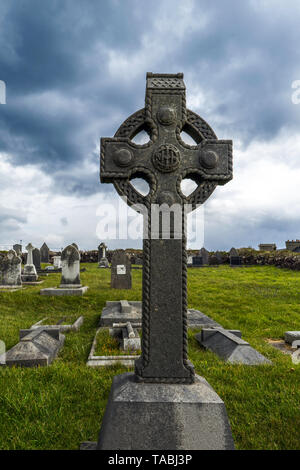 Tipico celtico monumento sepolcrale, Irlanda Foto Stock