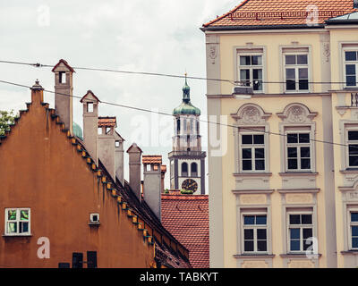 Immagine di Augsburg con antiche città vecchia Foto Stock