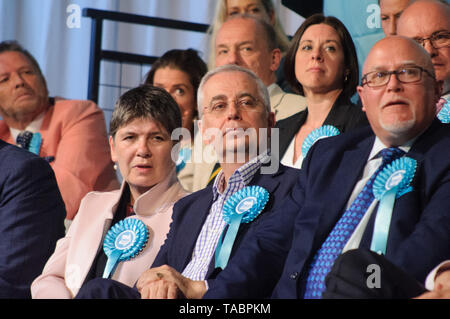 Brexit parte al Rally di Olympia di Londra il 21 maggio 2019 prima dell'elezione europea votazione del 23 maggio Foto Stock