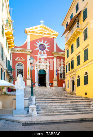 Agios Spyridonas campanile della chiesa, CORFU, CORFU, Corfù, Grecia Foto Stock