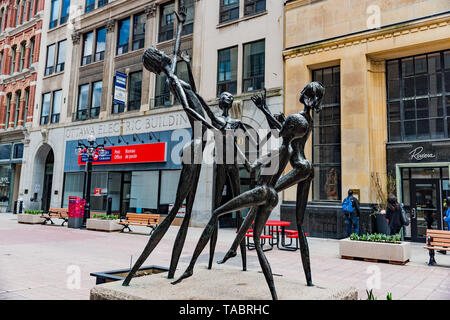 Scultura - scintille St. Mall, Ottawa, Canada Foto Stock