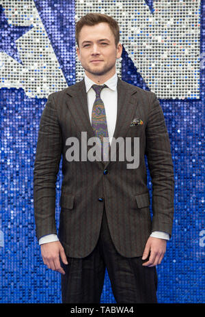 Londra, Regno Unito. Taron Egerton al 'Rocketman' UK premiere di Odeon Leicester Square il 20 maggio 2019 a Londra, Inghilterra. Ref: LMK386-J4914-220519 Gary Mitchell/Landmark WWW.LMKMEDIA.COM Media Foto Stock