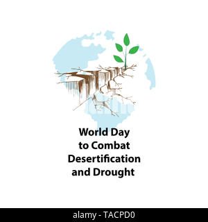 Giornata mondiale contro la desertificazione e la siccità Foto Stock