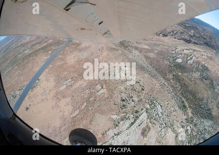 Vista aerea del terreno nel Namaqua National Park in Northern Cape Provincia del Sud Africa. Foto Stock