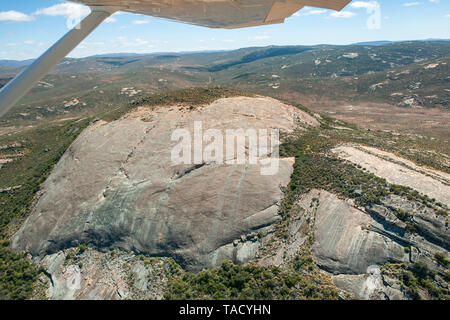 Vista aerea del terreno nella sezione settentrionale della Namaqua National Park in Northern Cape Provincia del Sud Africa. Foto Stock