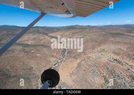 Vista aerea del terreno nella sezione settentrionale della Namaqua National Park in Northern Cape Provincia del Sud Africa. Foto Stock