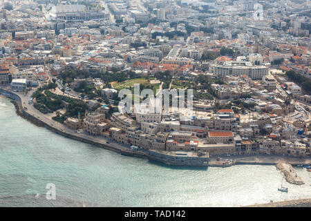 Tel Aviv Jaffa città vecchia Israele vista aerea foto di mare Foto Stock