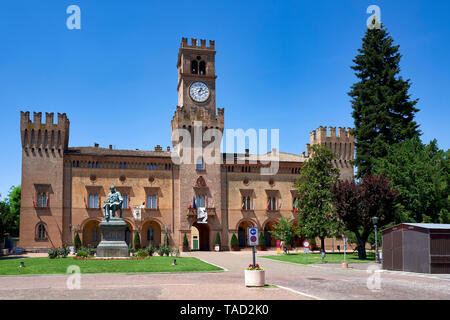 Busseto Parma Italia. Il Teatro Giuseppe Verdi all'interno della Rocca Pallavicino Foto Stock