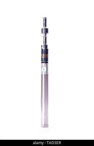 Grandi le sigarette elettroniche isolato su bianco e-CIG Foto Stock