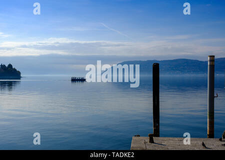L'Italia, Piemonte, Lago Maggiore, Verbania, gita in barca a Pallanza Foto Stock