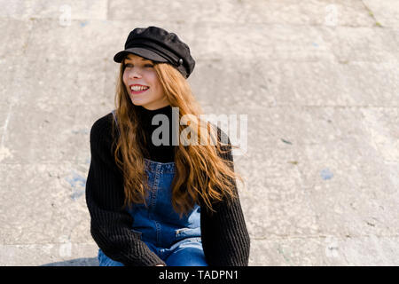 Ritratto di giovane donna in Verona Foto Stock