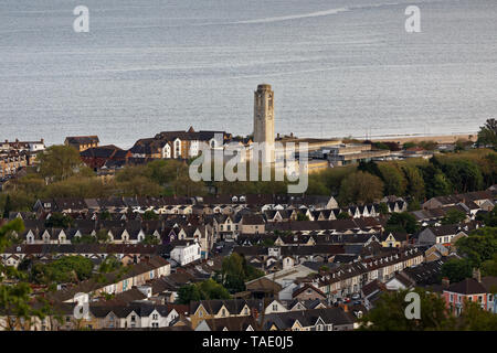 Nella foto: la Guildhall a Swansea. Mercoledì 22 Maggio 2019 Re: vista generale di Swansea, Wales, Regno Unito Foto Stock