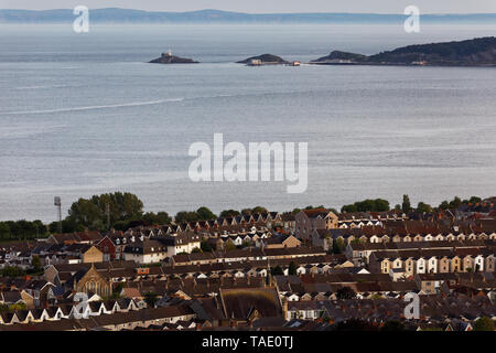 Nella foto: l'area Brynmill di Swansea con borbotta qualcosa in background. Mercoledì 22 Maggio 2019 Re: vista generale di Swansea, Wales, Regno Unito Foto Stock