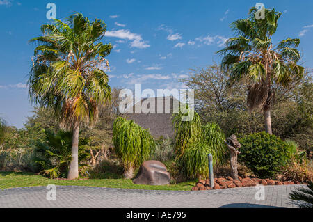 Giardino a Erindi Private Game Reserve in Namibia. Foto Stock