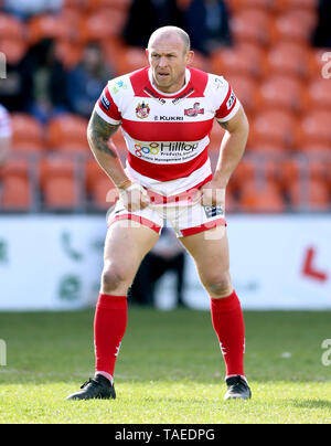 Leigh Centurioni' Mickey Higham durante il campionato Betfred Estate Bash corrispondono a Bloomfield Road e Blackpool. Foto Stock