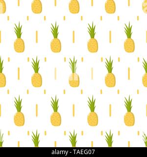 Cibo sano Pattern su sfondo bianco Illustrazione Vettoriale