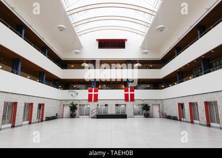 Odense, Danimarca - Agosto 16, 2018: Interno del municipio di Odense in Danimarca Foto Stock