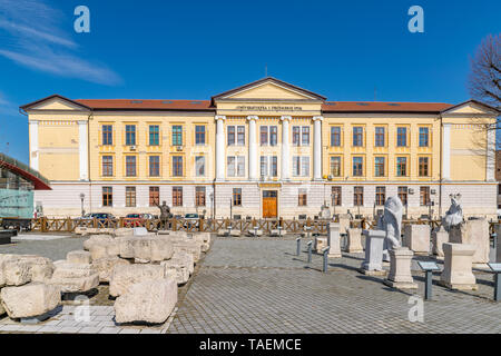 Il 1 Decembrie 1918 Università edificio sede in Alba Iulia, Romania. Foto Stock