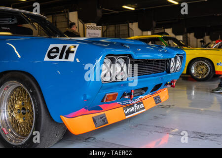 Ford Escort RS in spirito di montjuic circuito di Barcellona auto show. Foto Stock