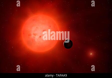 Illustrazione di Proxima b Foto Stock