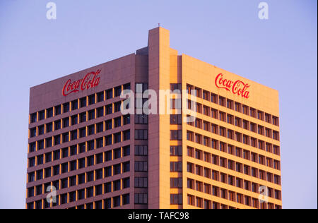 CocaCola la sede centrale internazionale di Atlanta, Georgia. Foto Stock