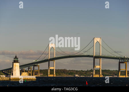 Newport Harbor Light   Newport, Rhode Island, STATI UNITI D'AMERICA Foto Stock