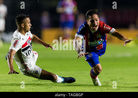 SÃO PAULO, SP, 22.05.2019: CALCIO - SÃO PAULO-BAHIA - Lancia durante una partita tra São Paulo e Bahia, valido per il round 16 del brasiliano C Foto Stock